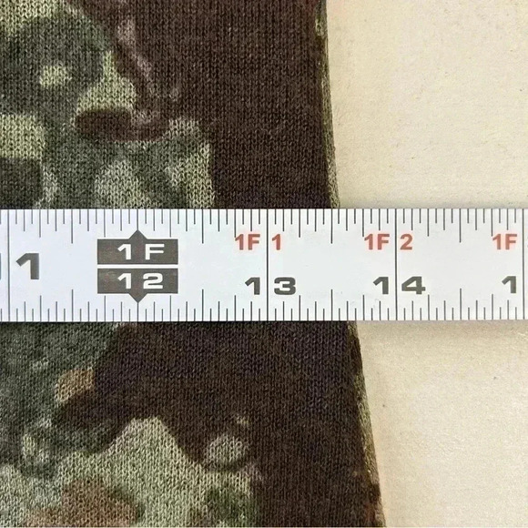 Le Chateau Midi Dress Sleeveless Stretch  Knit Brown Green Print Size XS - Picture 12 of 16